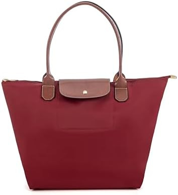 Tote Bag for Women Foldable Shoulder Bag Nylon Weekend Hobo Handbag | Amazon (US)