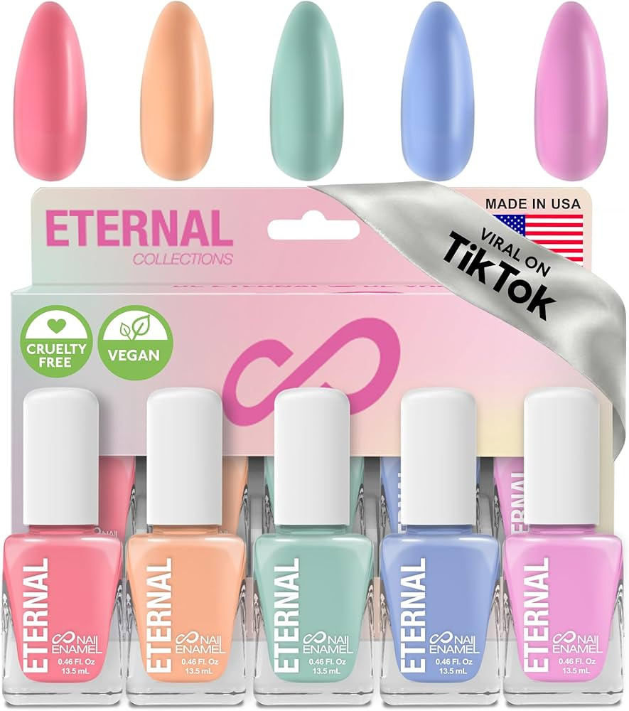 Eternal Pastel Nail Polish Sets for Women (CANDY PASTELS) - Pastel Nail Polish Set for Girls - Lo... | Amazon (US)