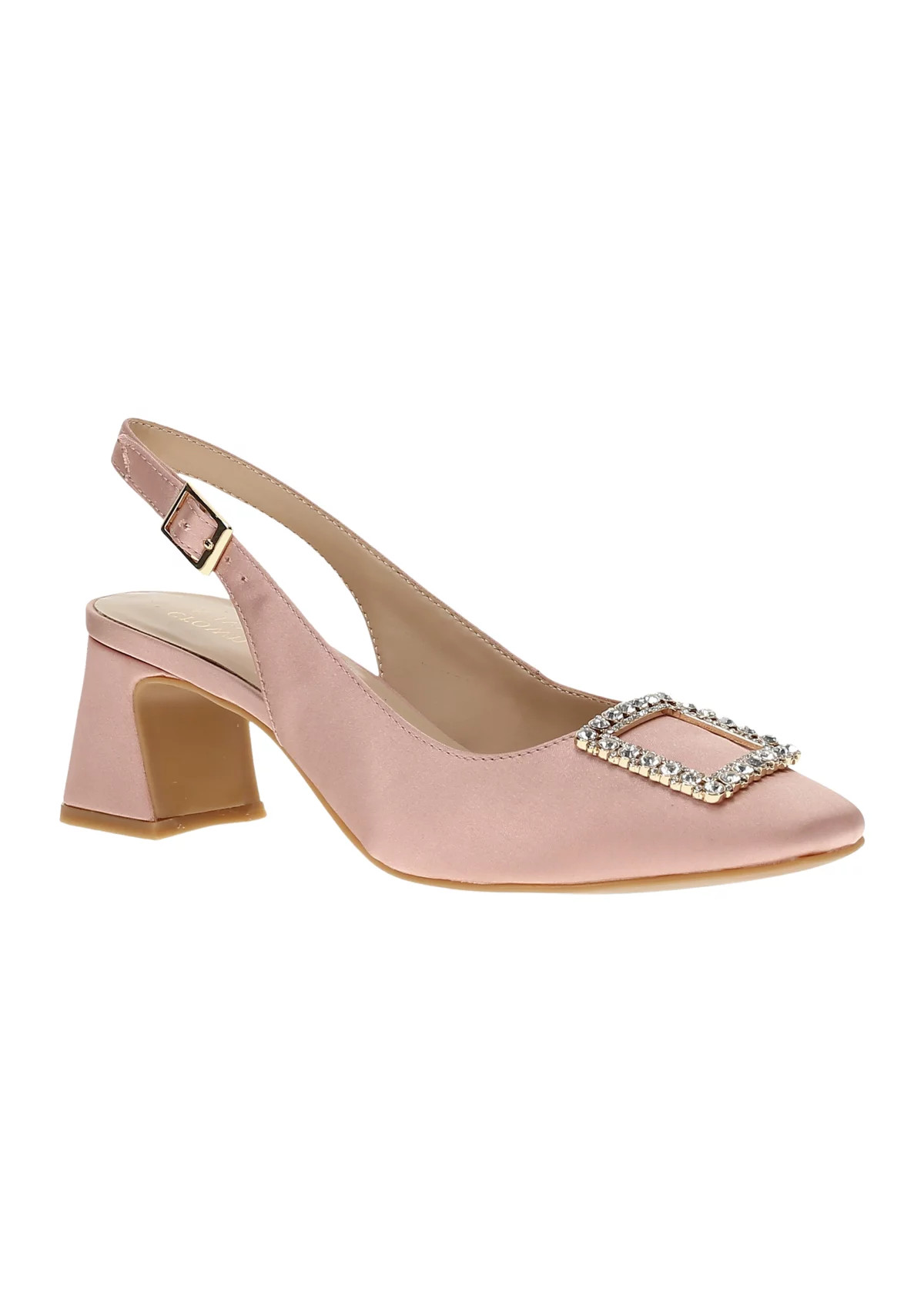 Crown & Ivy™Seti Satin Slingback Heels | Belk