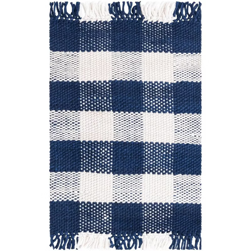 Unique Loom Eco Plaid Indoor Outdoor Washable Area Rug | Target