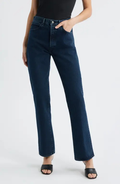 FRAME The Vertical High Waist Relaxed Straight Leg Jeans in Nova at Nordstrom, Size 32 | Nordstrom