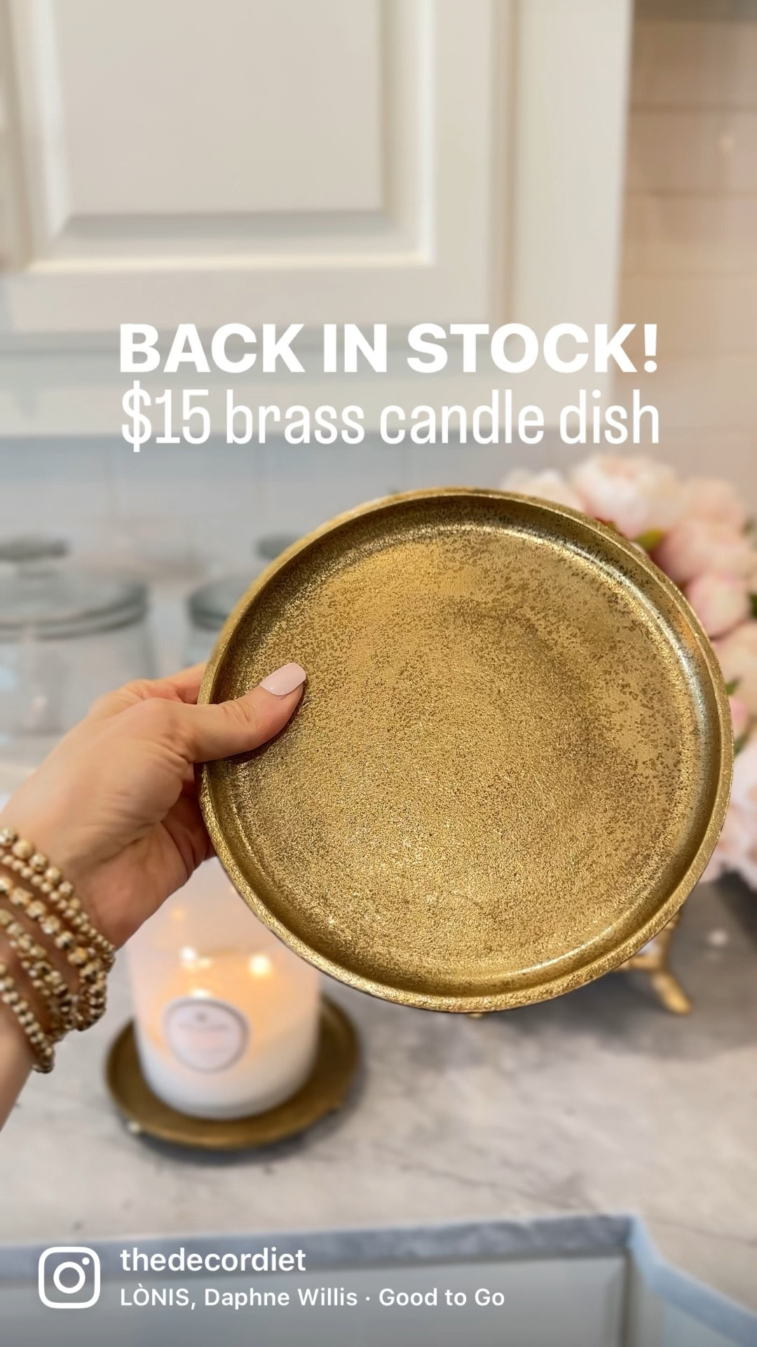 Brass candle dish is back in stock!!! 

#LTKunder50 #LTKhome #LTKsalealert
