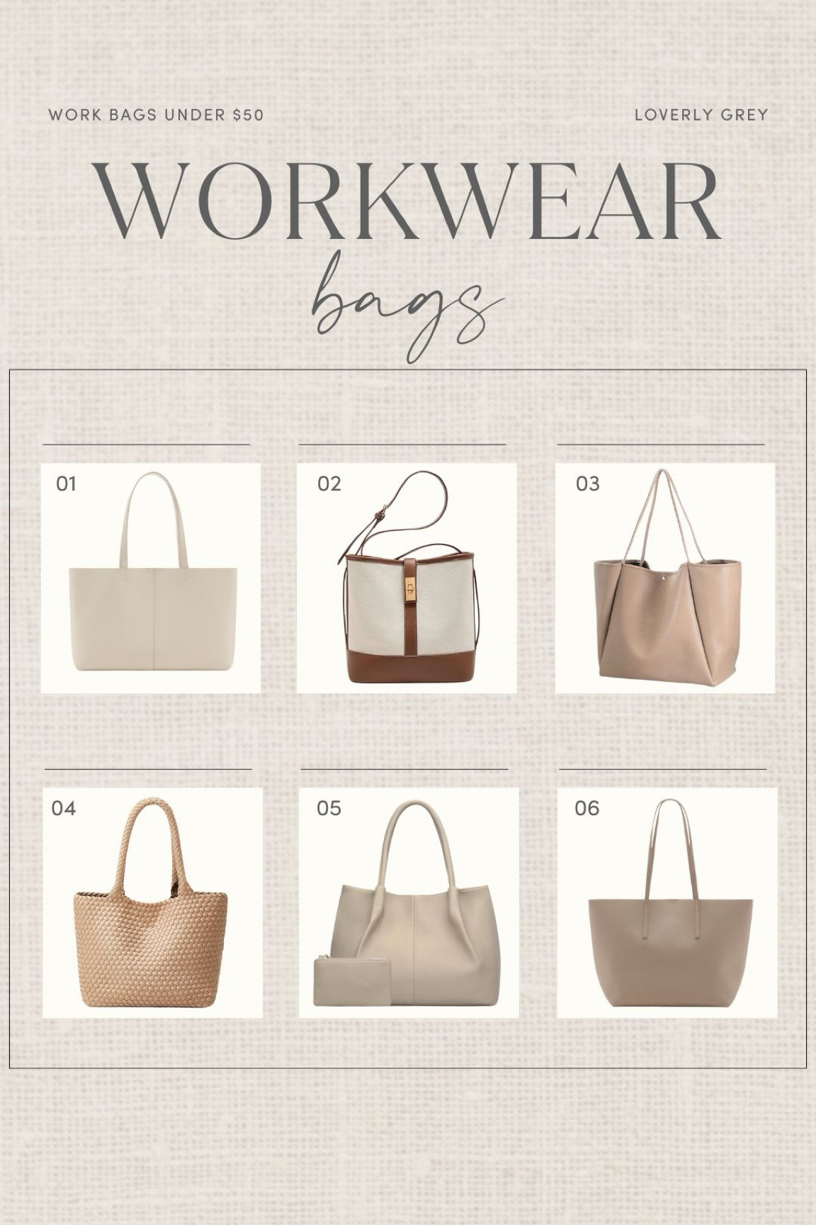 Workwear bags under $50. So many great affordable bags for fall! Loverly Grey, workwear 

#LTKItBag #LTKBacktoSchool #LTKStyleTip