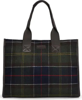 Turnberry Tartan Plaid Wool Blend Tote | Nordstrom
