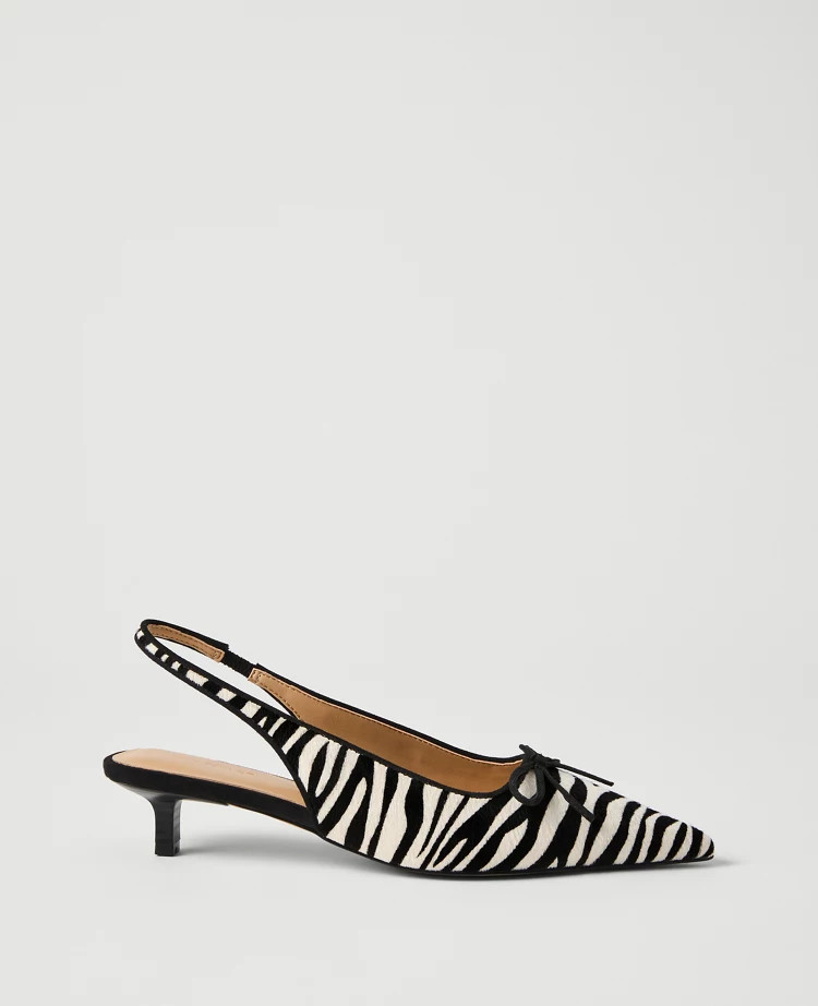 Calf Hair Kitten Heel Pump | Ann Taylor