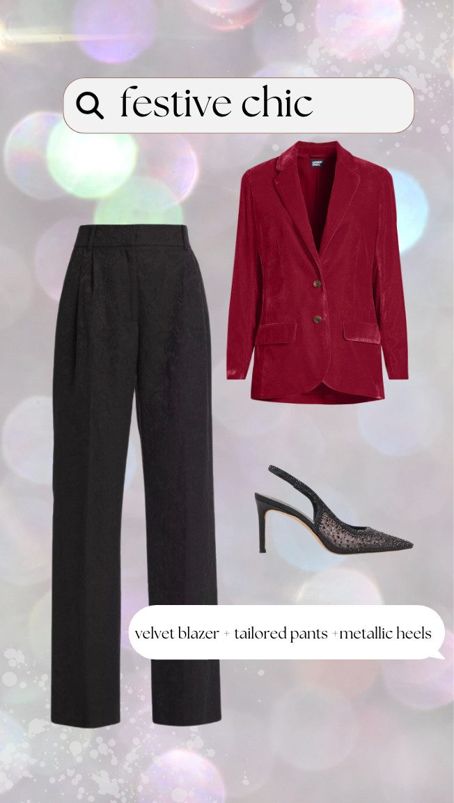 The perfect outfit outfit for the holidays if your goal is looking festive and chic! 

 #LTKHoliday #LTKSeasonal #LTKOver40