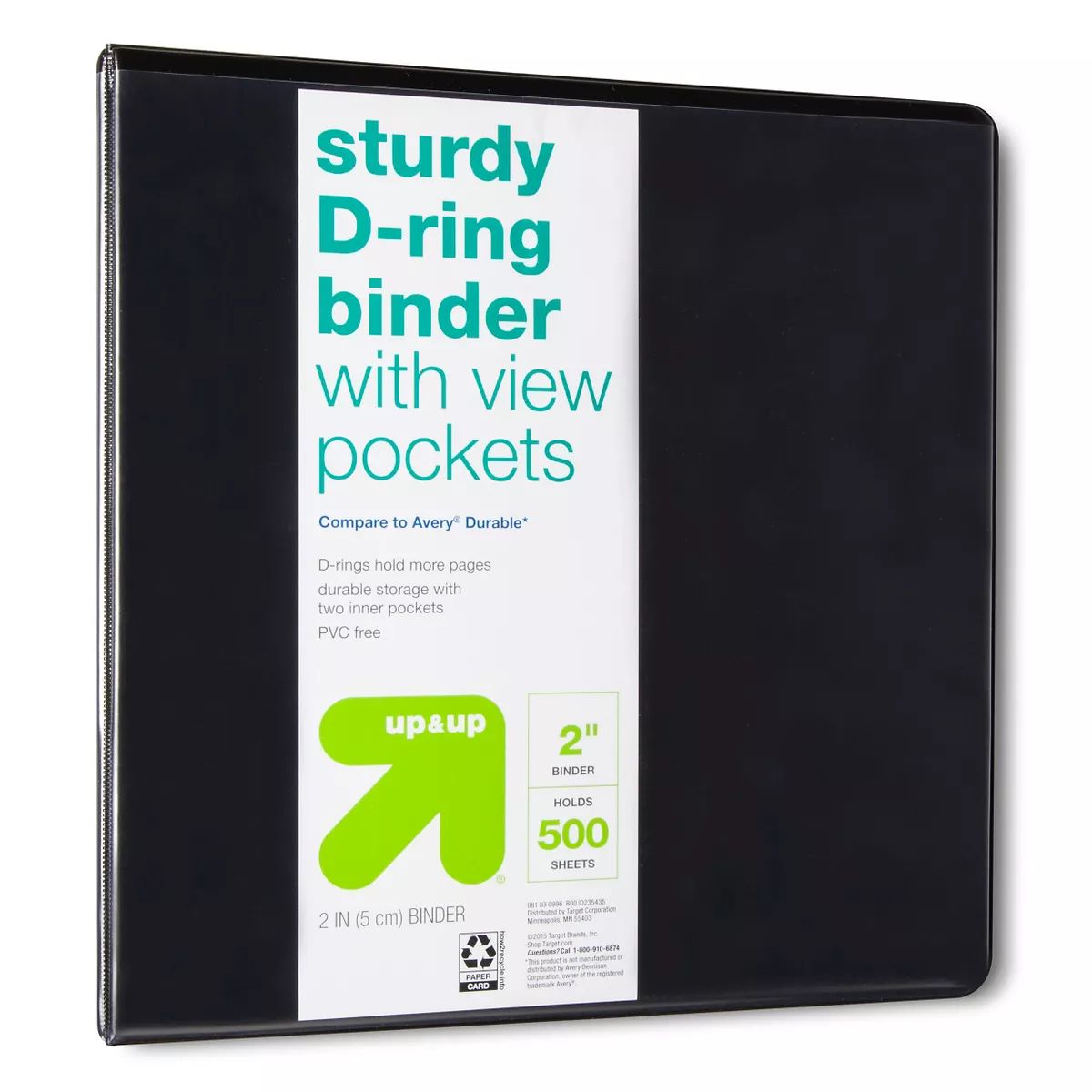 2" 3 Ring Binder Clear View - up & up™ | Target