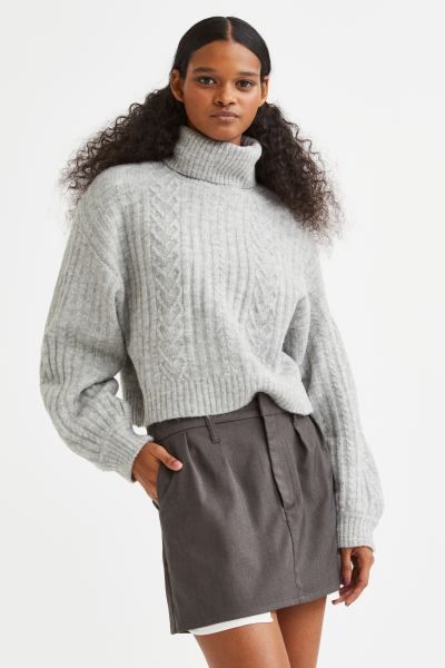 Cable-knit Turtleneck Sweater | H&M (US)