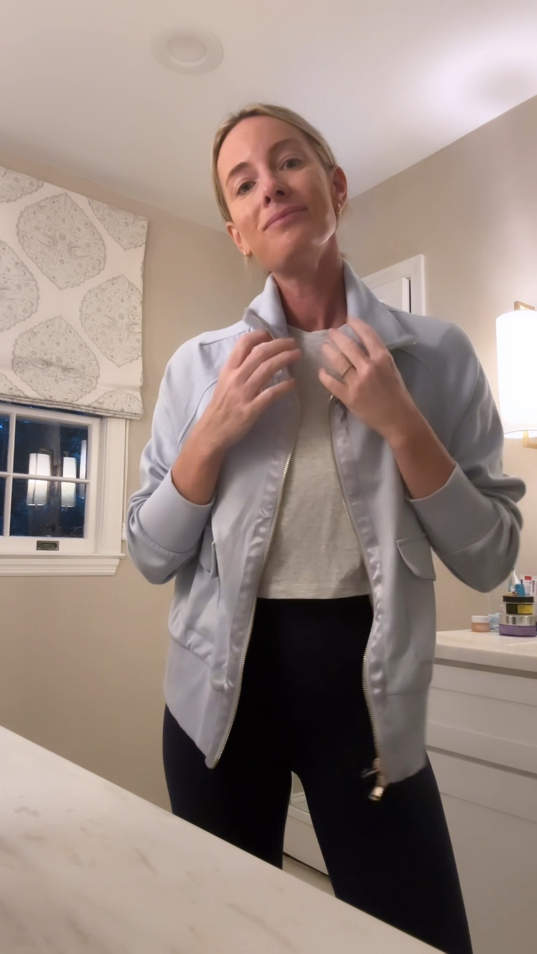 Perfect lightweight layer for an early morning workout class. Love this jacket so much - size small! 

#LTKVideo #LTKFindsUnder50