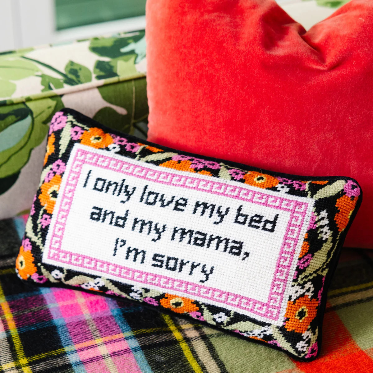 Furbish Studio - Drake Needlepoint Pillow | Furbish Studio