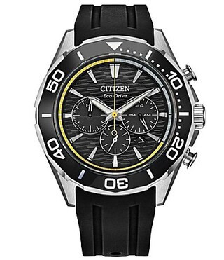 Citizen Men's Endeavor Chronograph Black Strap Watch - Black | Dillard's