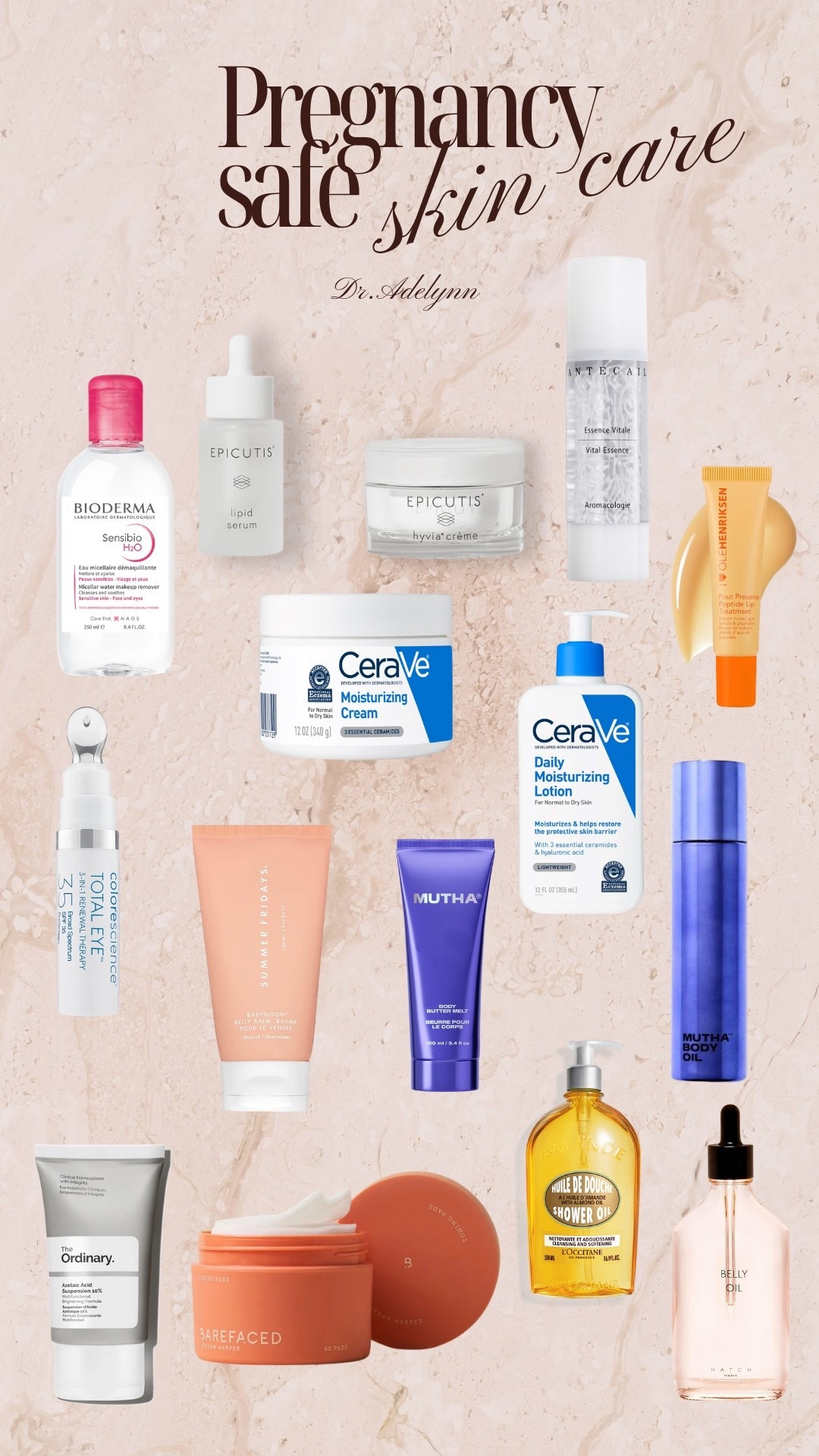 ✨ Pregnancy Safe Skincare Essentials ✨
As a doctor + mama, these are my go to products that are safe to use during pregnancy and beyond. From gentle cleansers to ultra hydrating creams and nourishing oils, these are tried and true staples for glowing, healthy skin without the worry.



 hydrating creams | body oils | belly oils | pregnancy safe skincare | clean beauty | dermatologist approved skincare | sensitive skin essentials | moisturizing lotion | shower oil | lip treatment | pregnancy safe face serum | gentle cleansers | body butters | bump friendly beauty | doctor recommended skincare

#LTKBaby #LTKBump #LTKBeauty