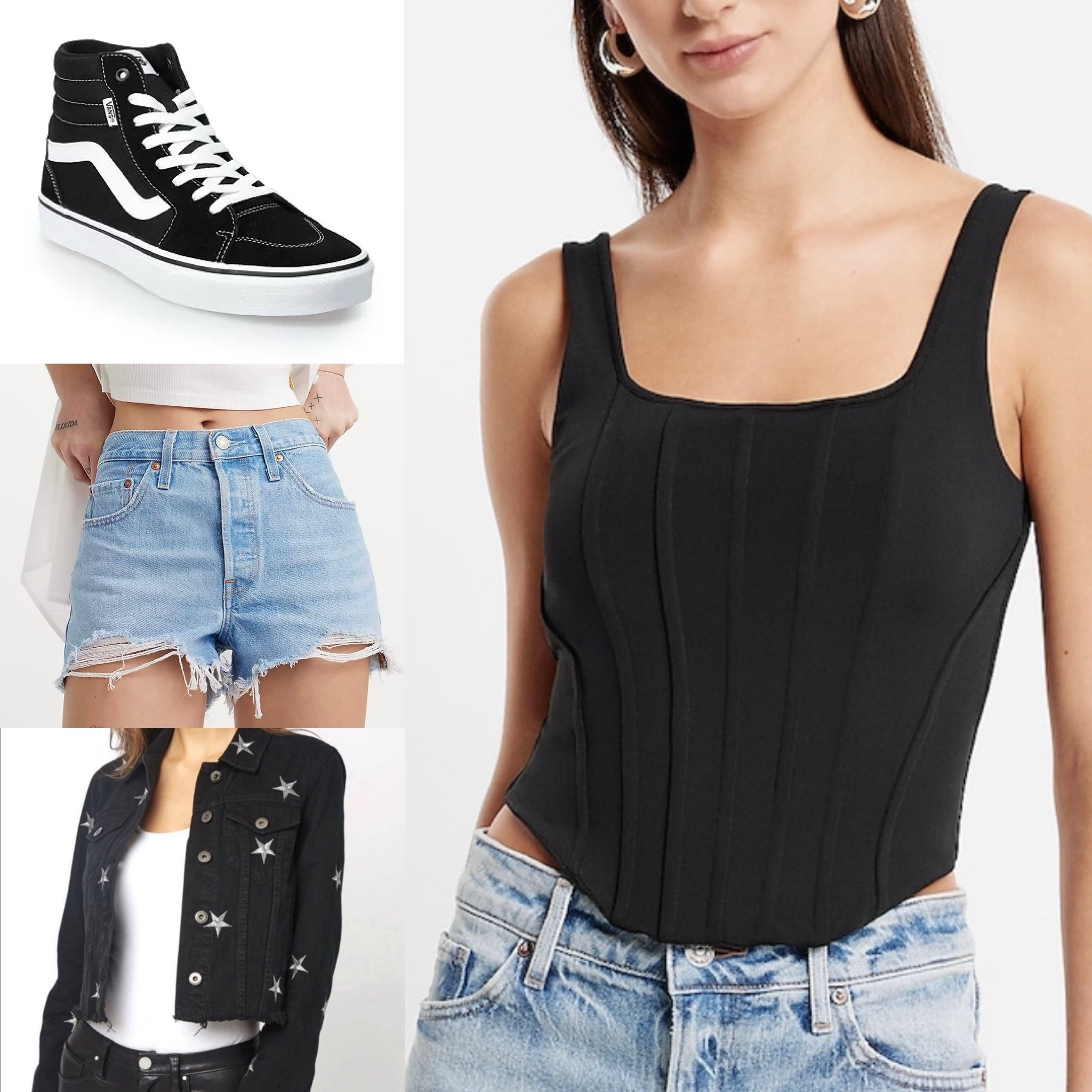 #denim #casual #sneakers #highwaisted #jeans #denimshorts #denimjacket #corset #tank #everyday 

#LTKparties #LTKstyletip #LTKfindsunder100