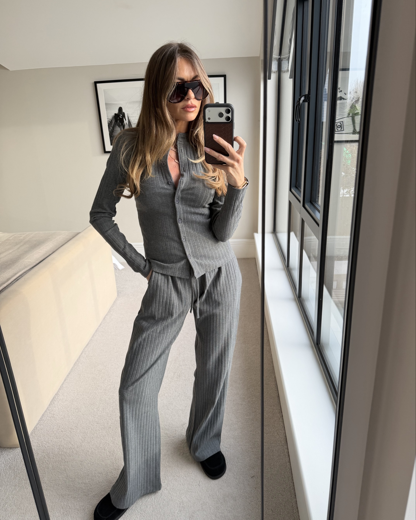 #watthebrand #massimodutti #leatherjacket #loungewear