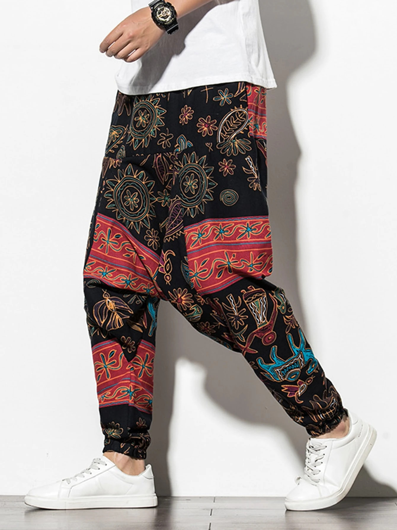 Men Tribal Print Harem Pants | SHEIN
