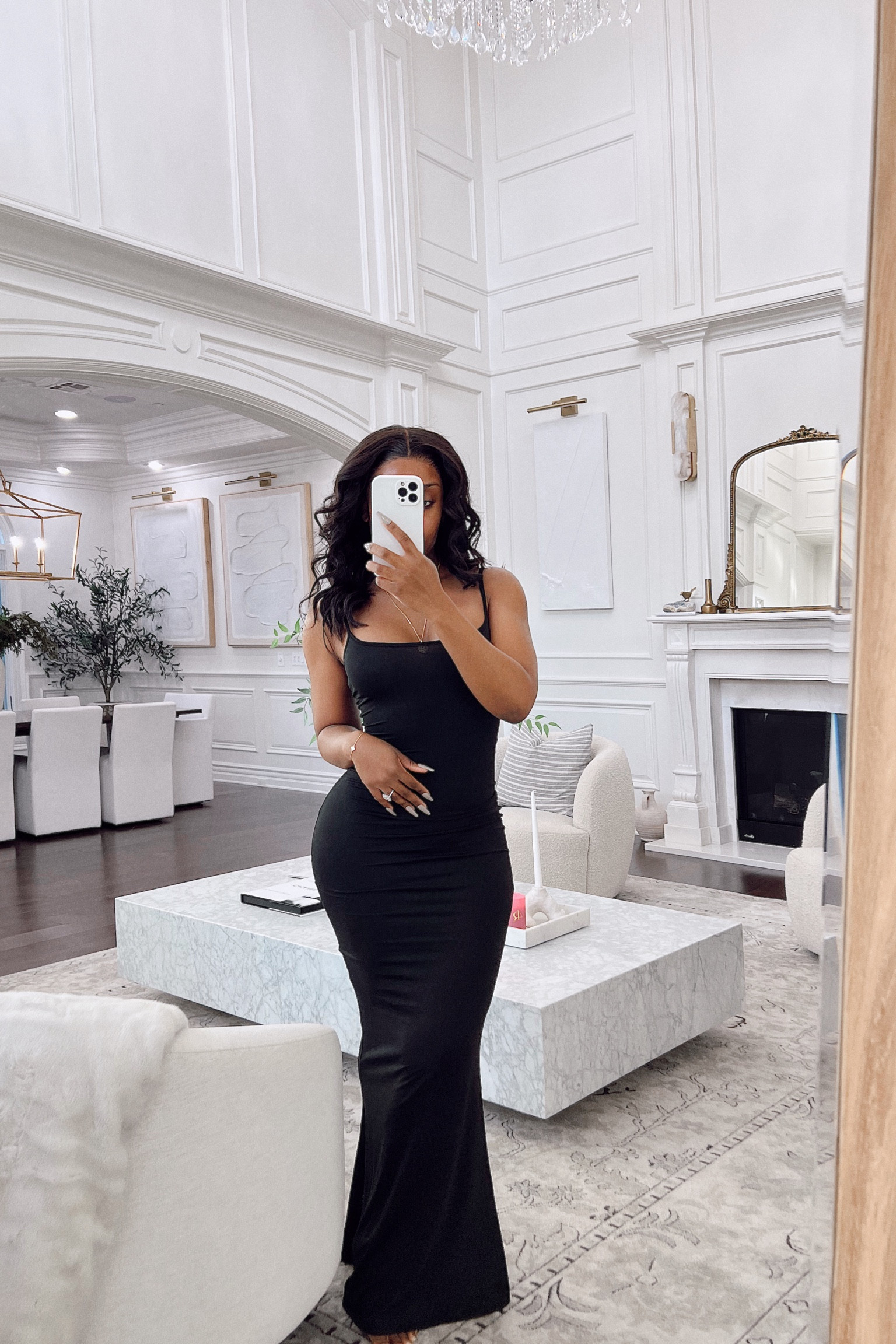 Snatched bodycon dress #skimsdupe #bodycondress 

#LTKfit