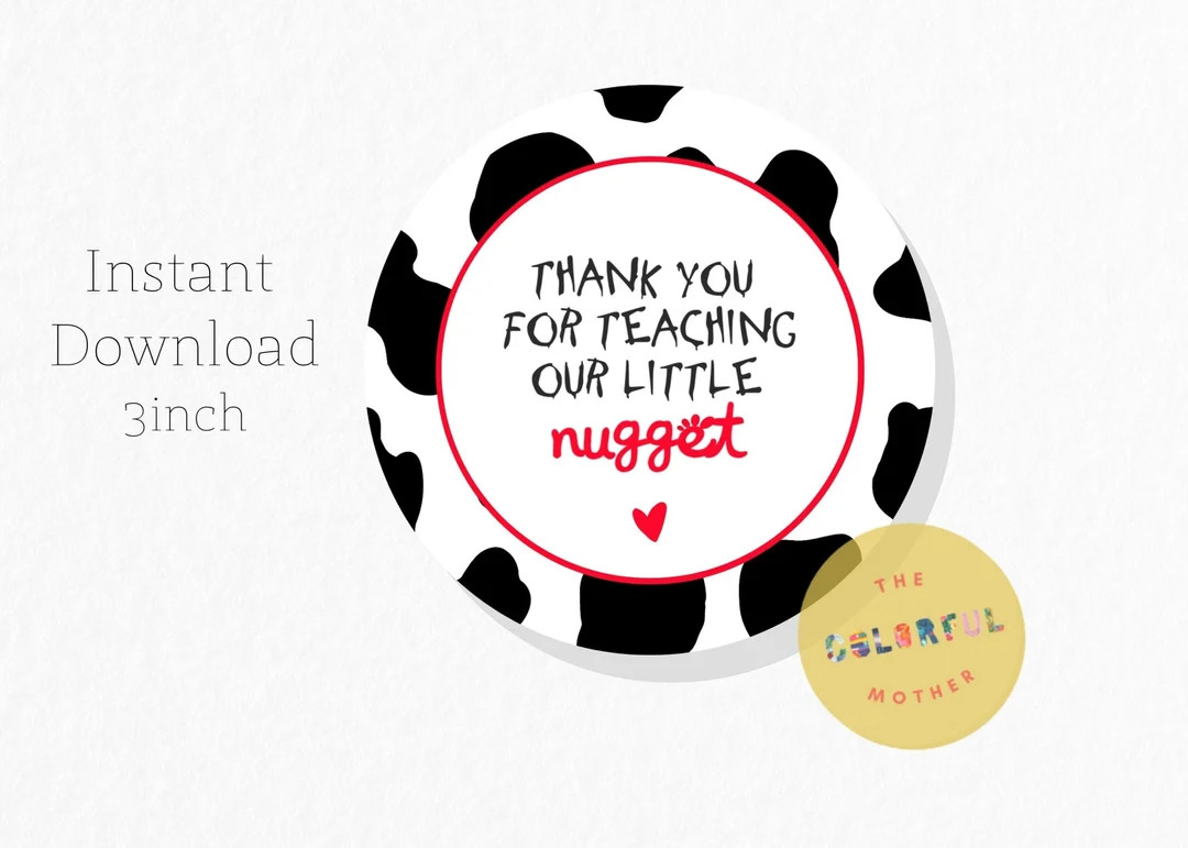 Teacher appreciation tag/ ChikFilA Teacher Gift/ Teacher appreciation week/ Printable Teacher Tha... | Etsy (US)