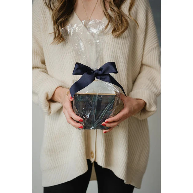 Christmas Plaid Cachepot Candle | Cailini Coastal