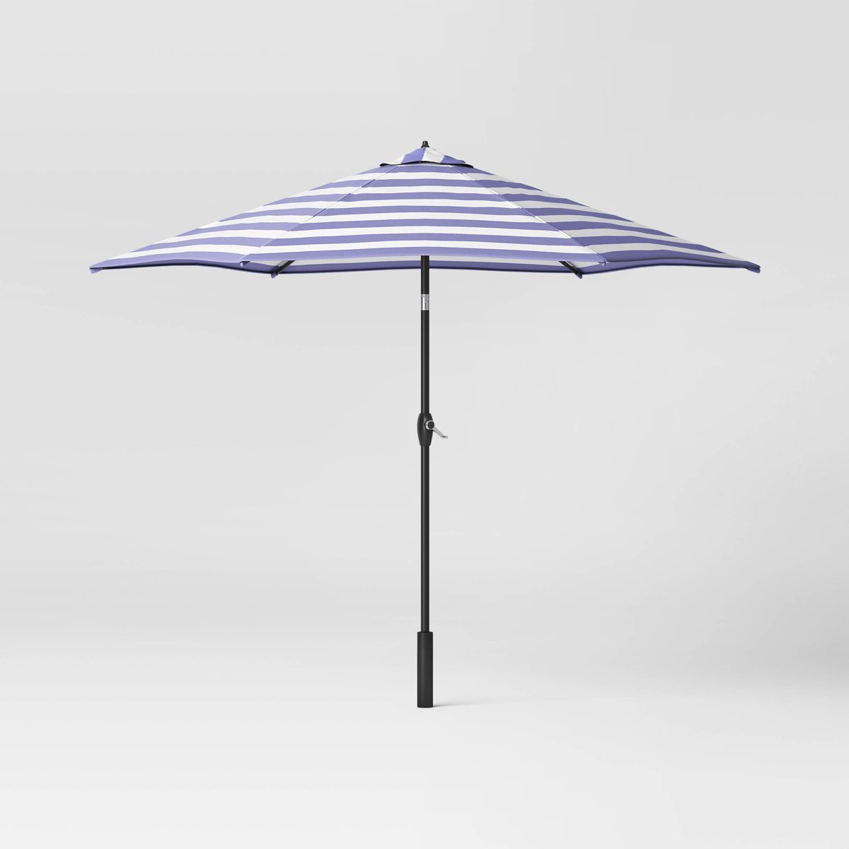 9' Round Cabana Stripe Outdoor Patio Market Umbrella with Black Pole - Threshold™ | Target