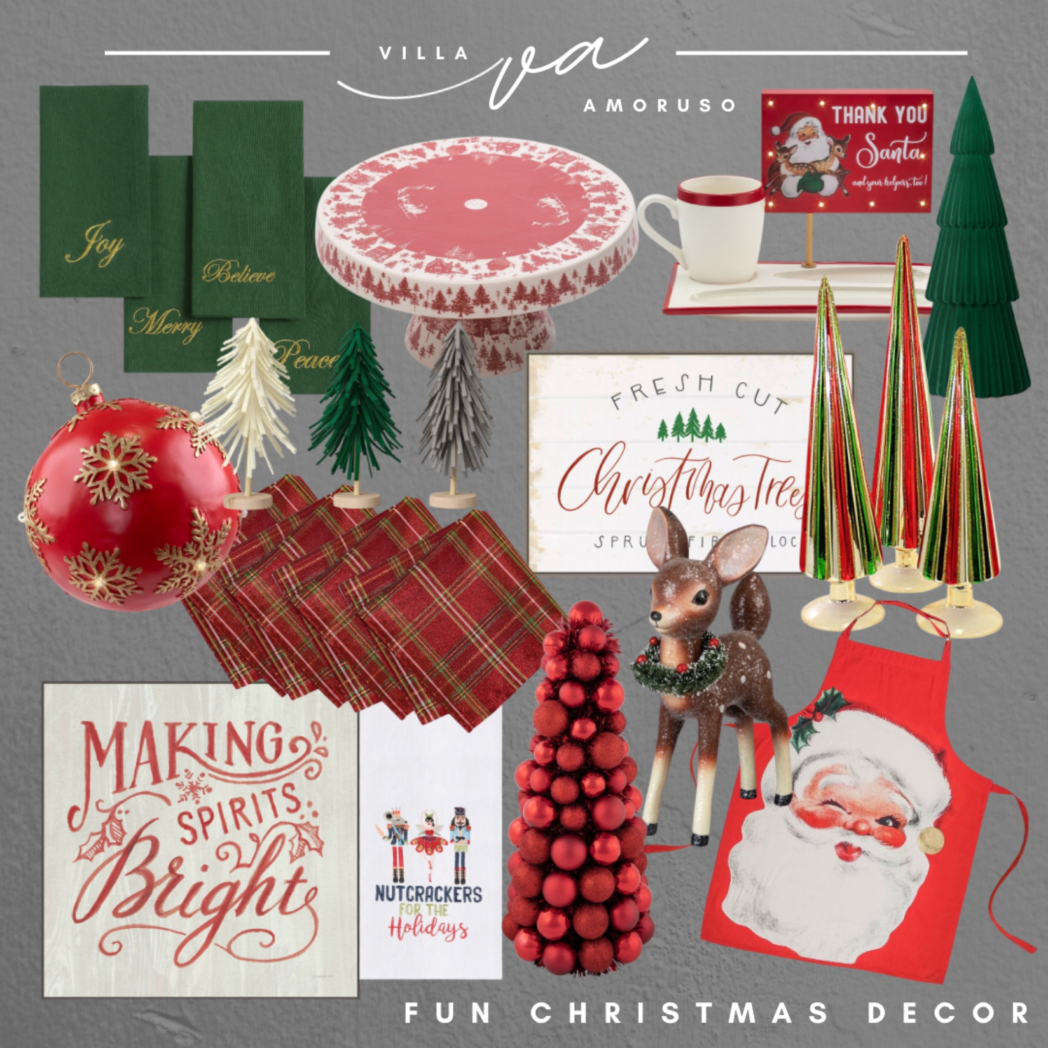 Fun Christmas decor.  Christmas table.  Christmas apron. Christmas trees. Christmas napkin. Christmas towel.

#LTKHome #LTKSeasonal #LTKHoliday