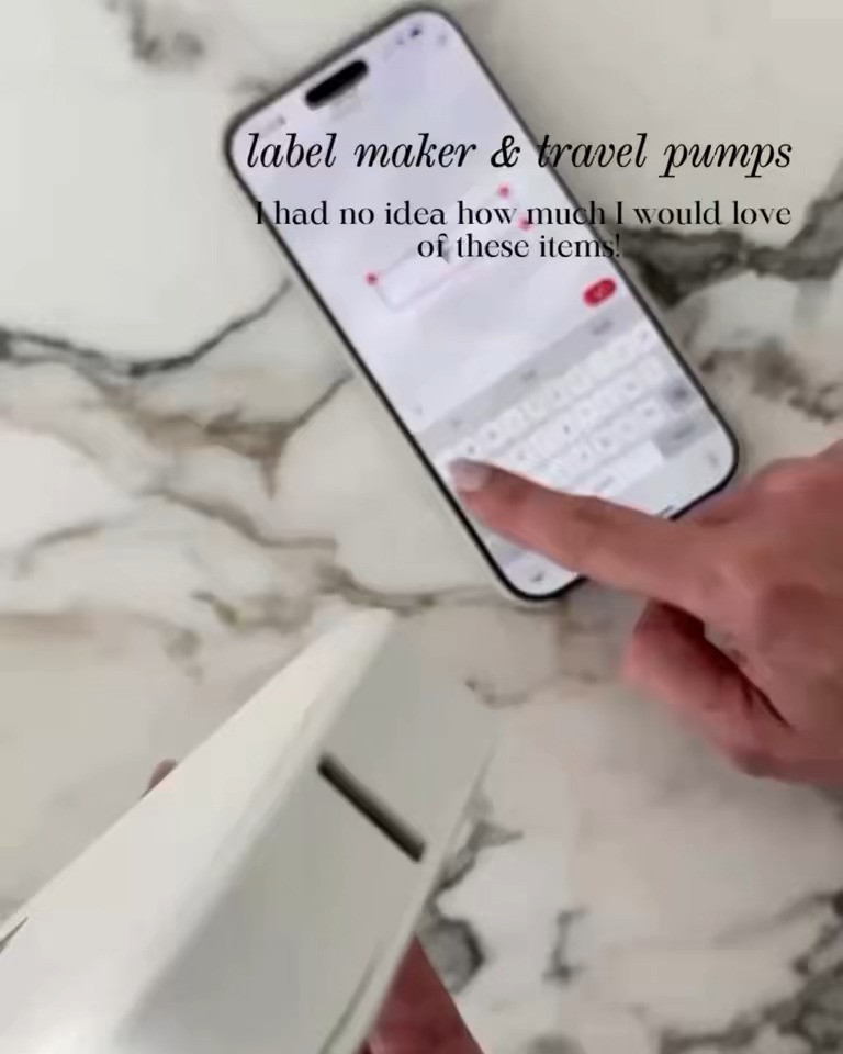 LABEL MAKER & TRAVEL PUMPS — ORGANIZE EVERYTHING, EVERYWHERE! I had no idea how much I would love these until I started using them. This compact LABEL MAKER makes organizing feel effortless, and the TRAVEL PUMPS are perfect for decanting skincare, shampoo, and lotions without leaks or mess. Clean, minimal, and genuinely useful for everyday organization and travel prep.

#Amazon #TheHillaryStyle #AmazonFinds #OrganizationEssentials #TravelEssentials #HomeOrganization #MinimalHome #EverydayConvenience #AmazonMustHaves 

 #LTKmomlife #LTKOver40 #LTKFindsUnder50