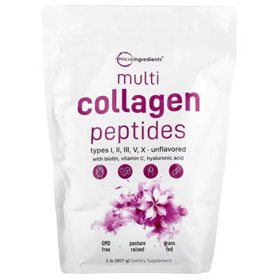 Micro Ingredients Multi Collagen Peptides, Unflavored, 2 lb (907 g) | Target