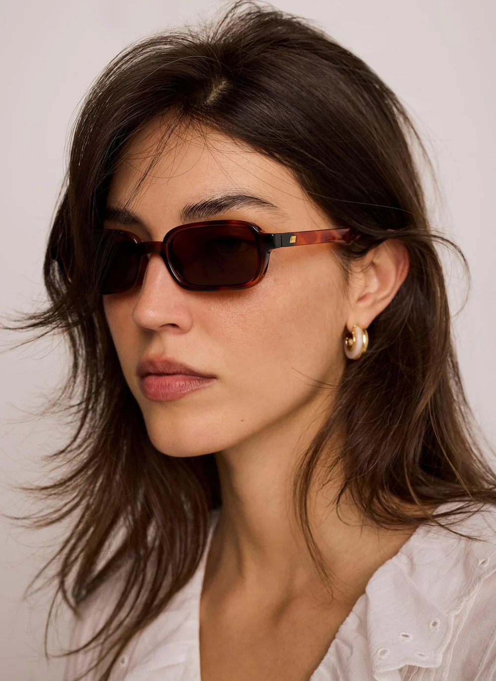 Le Specs Pilferer Brown Tortoiseshell Sunglasses | Mint Velvet