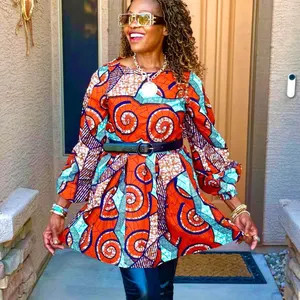 Dolly African Print Top, Peplum Long Sleeves Blouse - Etsy | Etsy (Global)