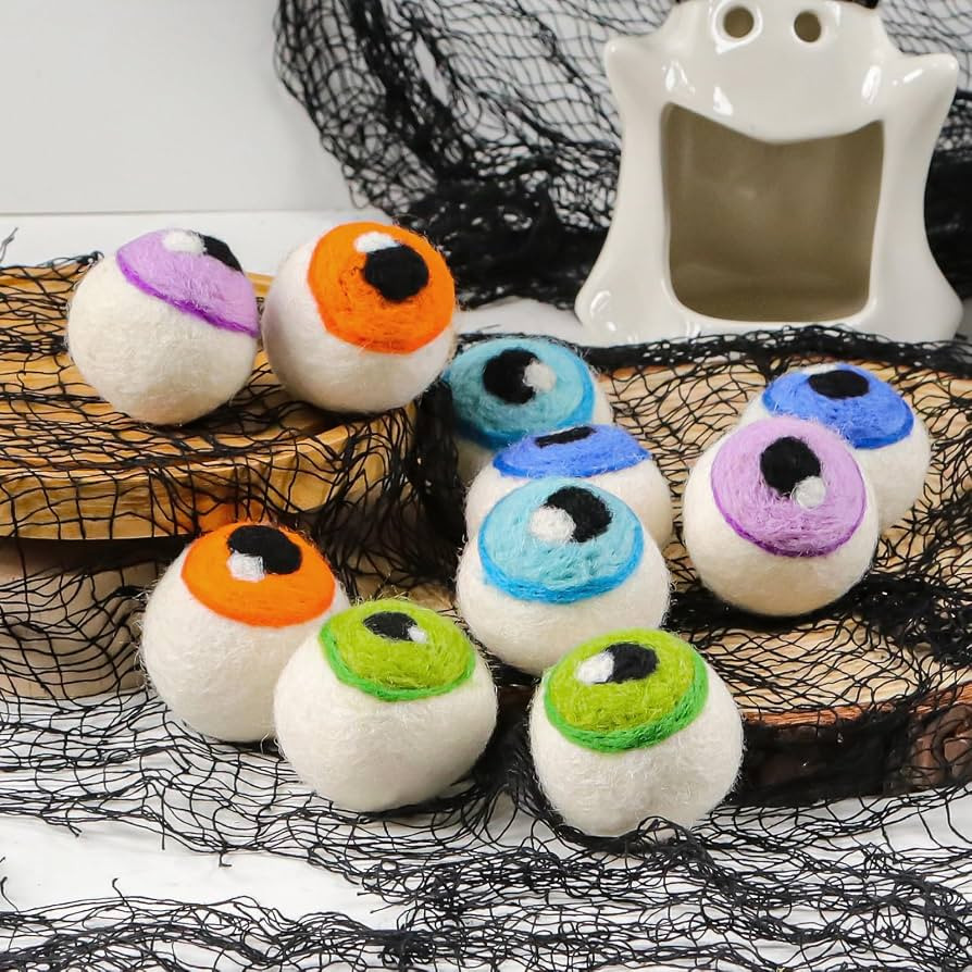 Amazon.com : BUTTOOLS Halloween Decorations-Felt Eyeballs-Halloween Monster Eyes for Tiered Tray ... | Amazon (US)