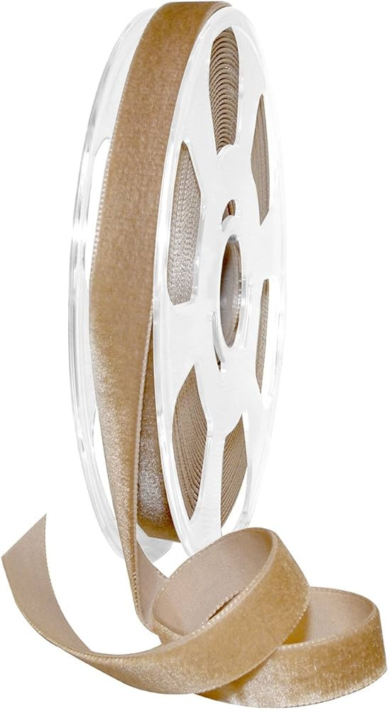 Morex Ribbon Nylon, 5/8 inch by 11 Yards, Earth, Item 01215/10-597 Nylvalour Velvet Ribbon 5/8" x... | Amazon (US)