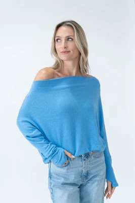 the anywhere top [crystal blue] | Six Fifty Clothing