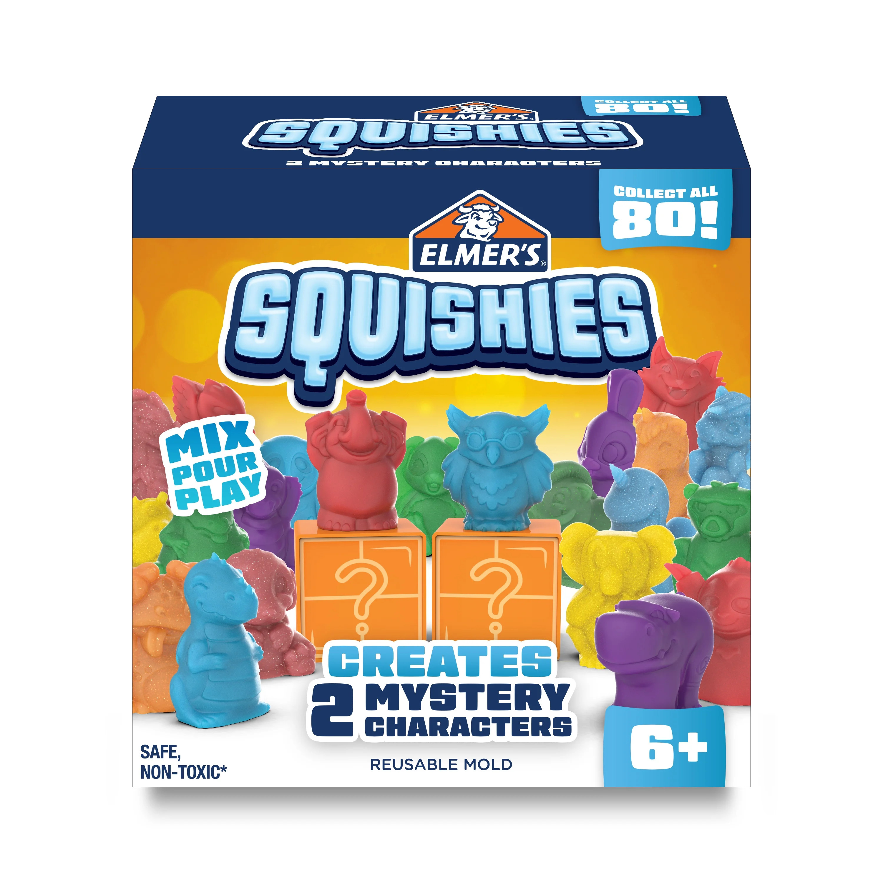 Elmer’s Squishies DIY Squishy Toy Kit, 2 Count Mystery Characters, Ages 6+ - Walmart.com | Walmart (US)