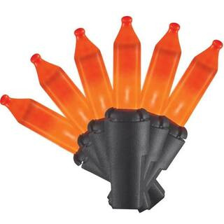 Home Accents Holiday 22 ft 100-Count Orange Mini Halloween String Lights TY-100L-HO - The Home De... | The Home Depot