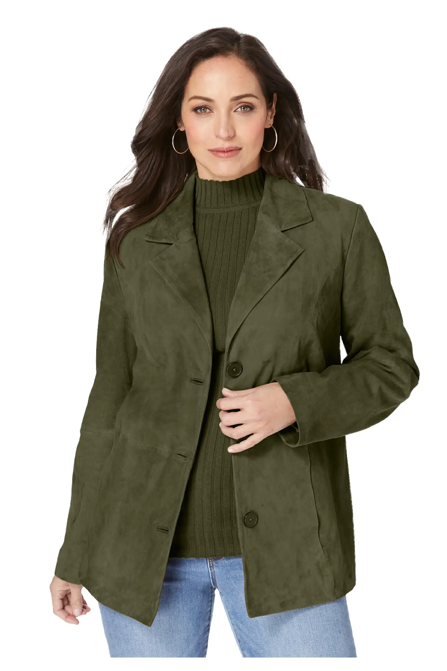 Jessica London Suede Blazer (Women) | Nordstrom | Nordstrom