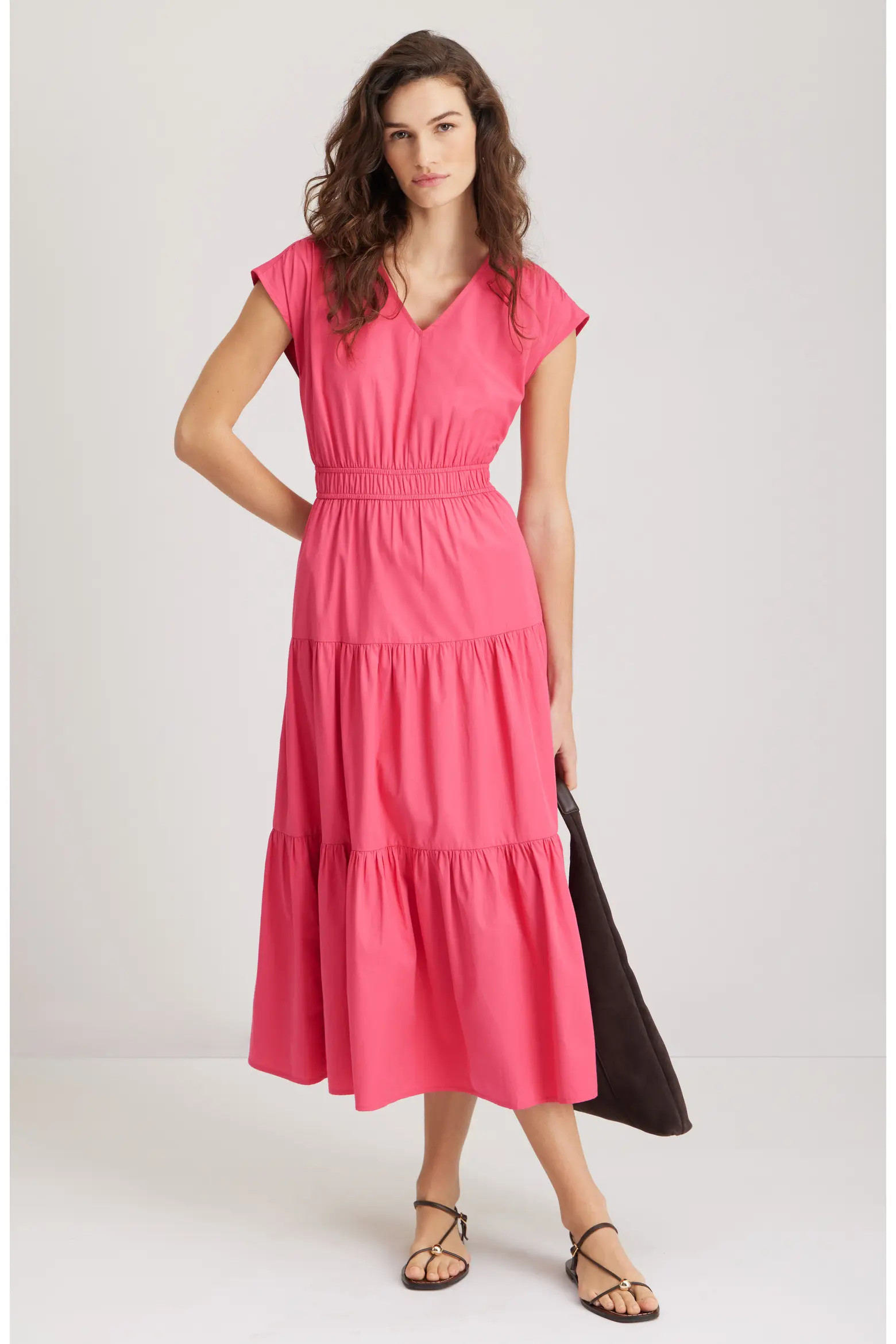 Tiered Poplin Maxi Dress (Women) | Nordstrom | Nordstrom