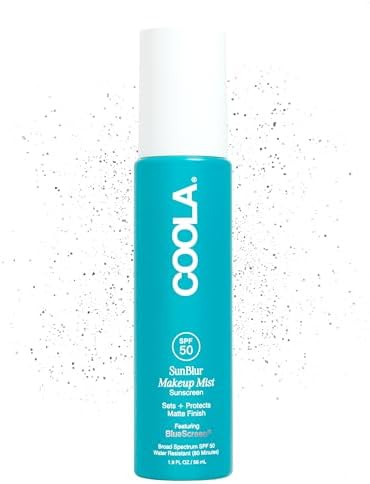 COOLA SunBlur Makeup Mist Sunscreen with SPF 50, Matte Setting Spray, Dermatologist Tested Sunscr... | Amazon (US)