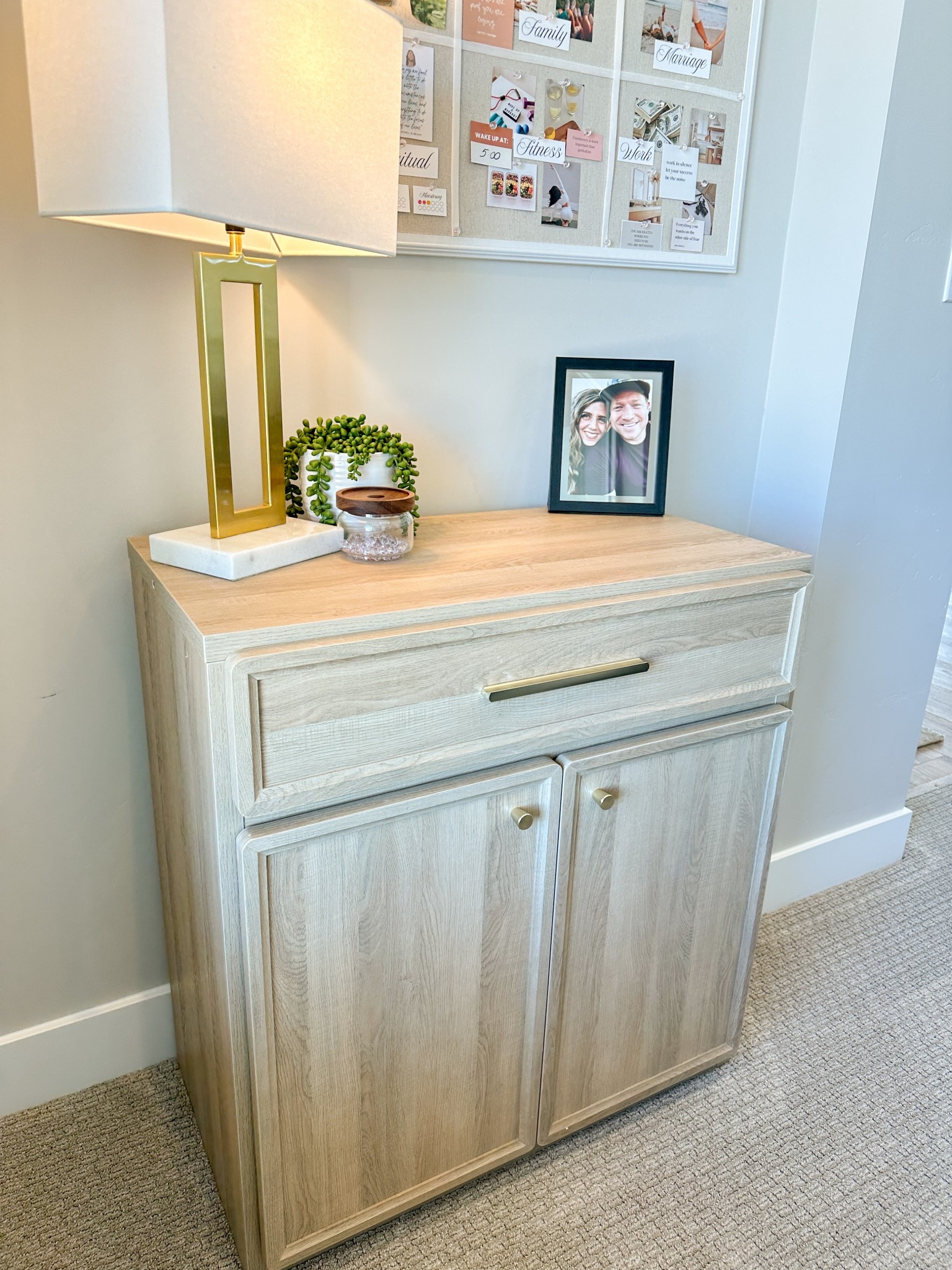 This is a great way to organize your office if you work from home! Hide your printer and accessories!

#workfromhome #wfh #storagecabinet #officeorganization

#LTKHome