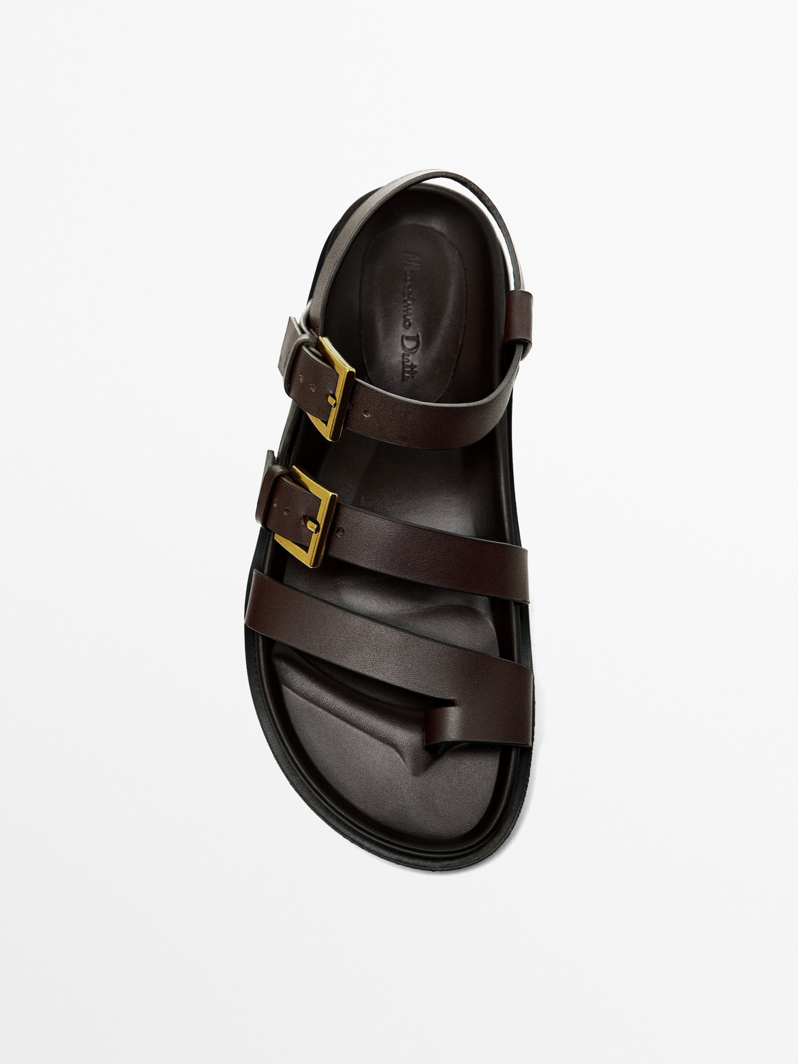 Flat sandals with buckles | Massimo Dutti UK