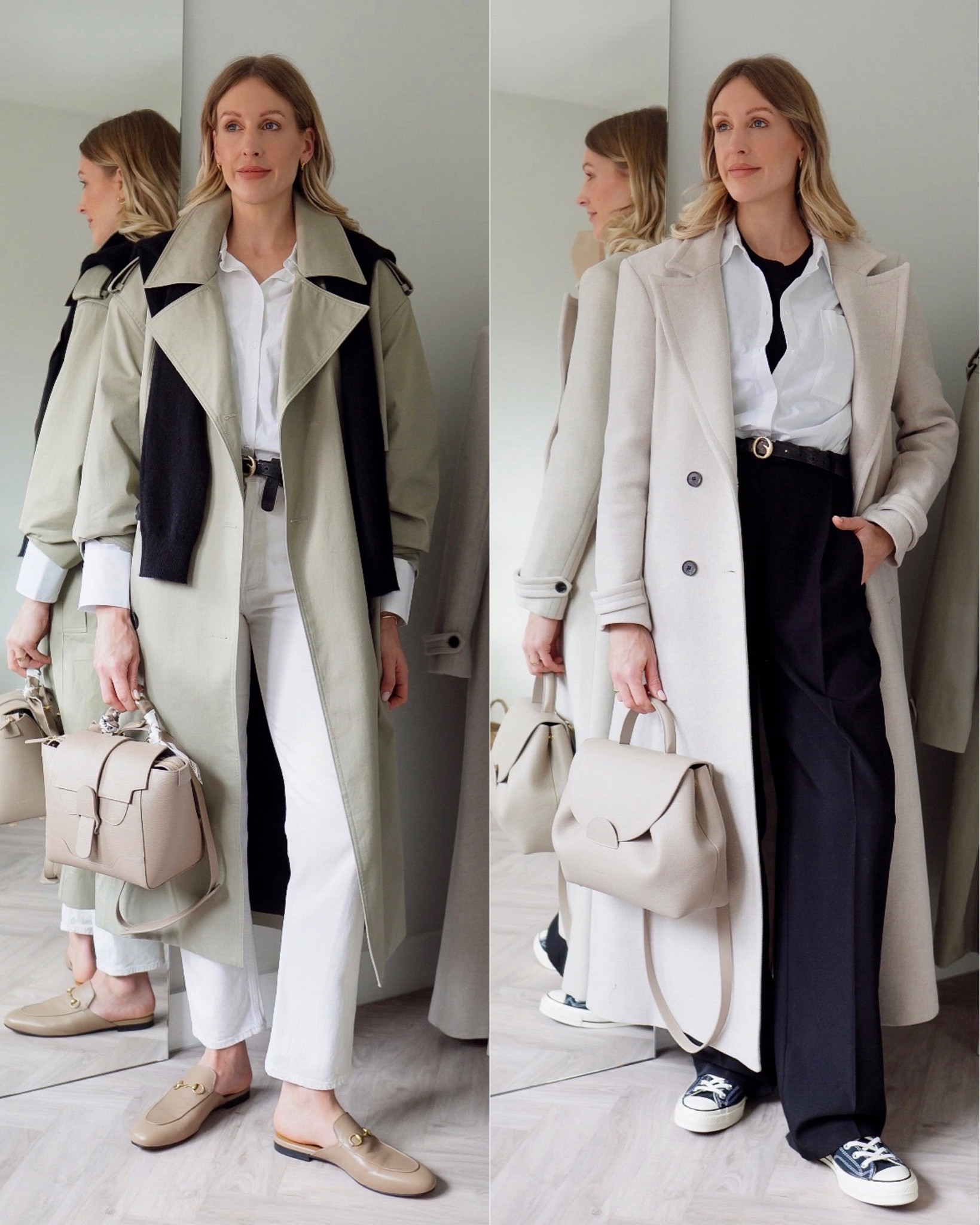 Classy outfit inspo styling a white button down shirt and items from my work capsule wardrobe #classicfashion #smartcasual #whiteshirt

#LTKstyletip #LTKSeasonal #LTKworkwear