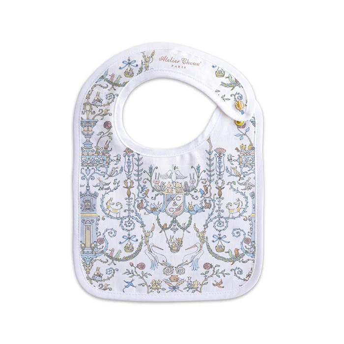 Bib Toile de Jouy Blue - Atelier Choux x Caitlin Wilson | Caitlin Wilson Design