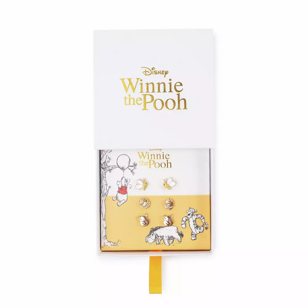 Buy Custard London Winnie The Pooh Stud Earring Set - Pack of 3 | Womens earrings | Argos | argos.co.uk