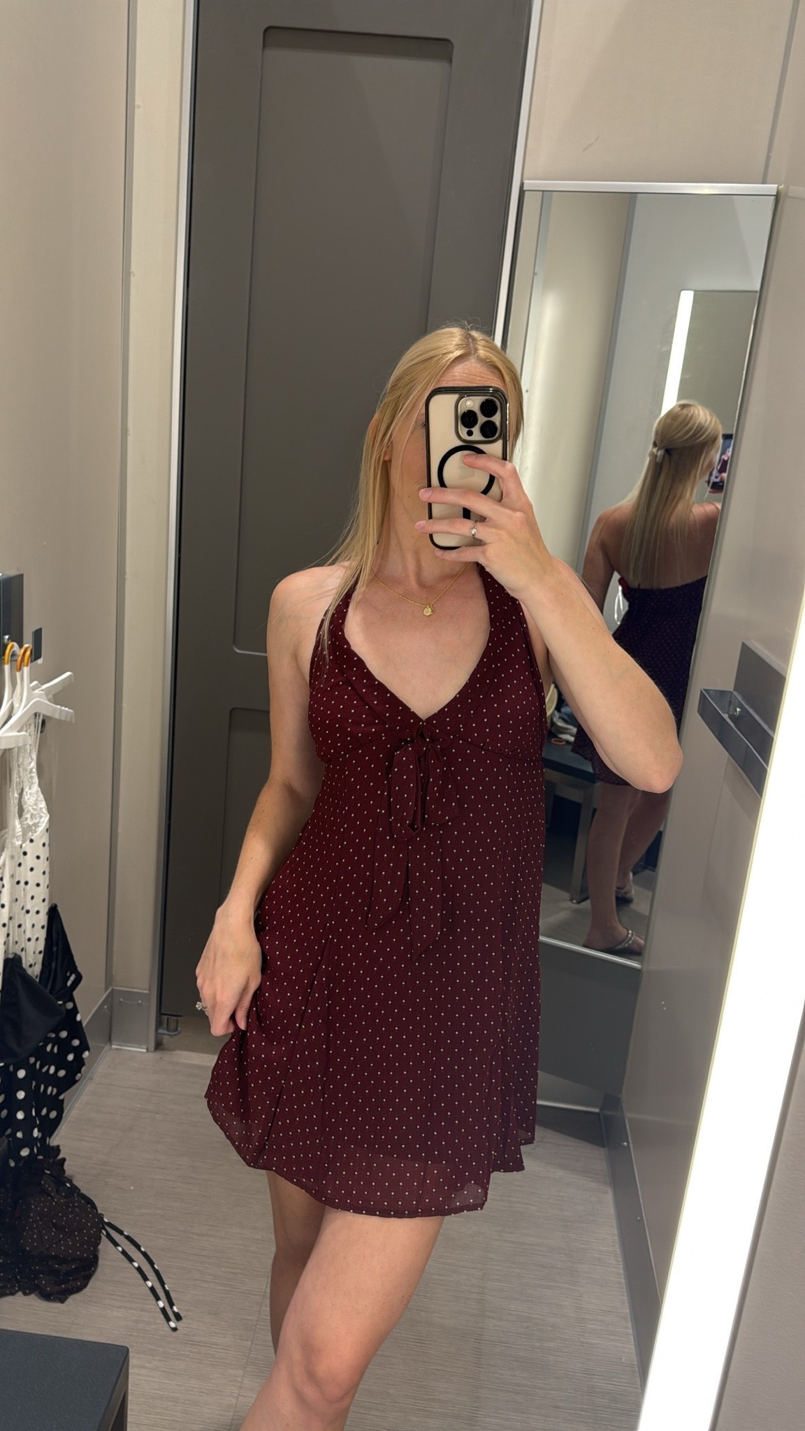 Burgundy polka dot mini dress!

True to size! It’s such a cute Target dress especially as we go into Fall! Layer it with a cute cardigan!

Target finds, polka dots, halter dress, fall dresses, summer to fall transitional outfits, fall outfits, polka dot dress, Target try on, Target dresses

#LTKgrwm #LTKSeasonal #LTKSaleAlert