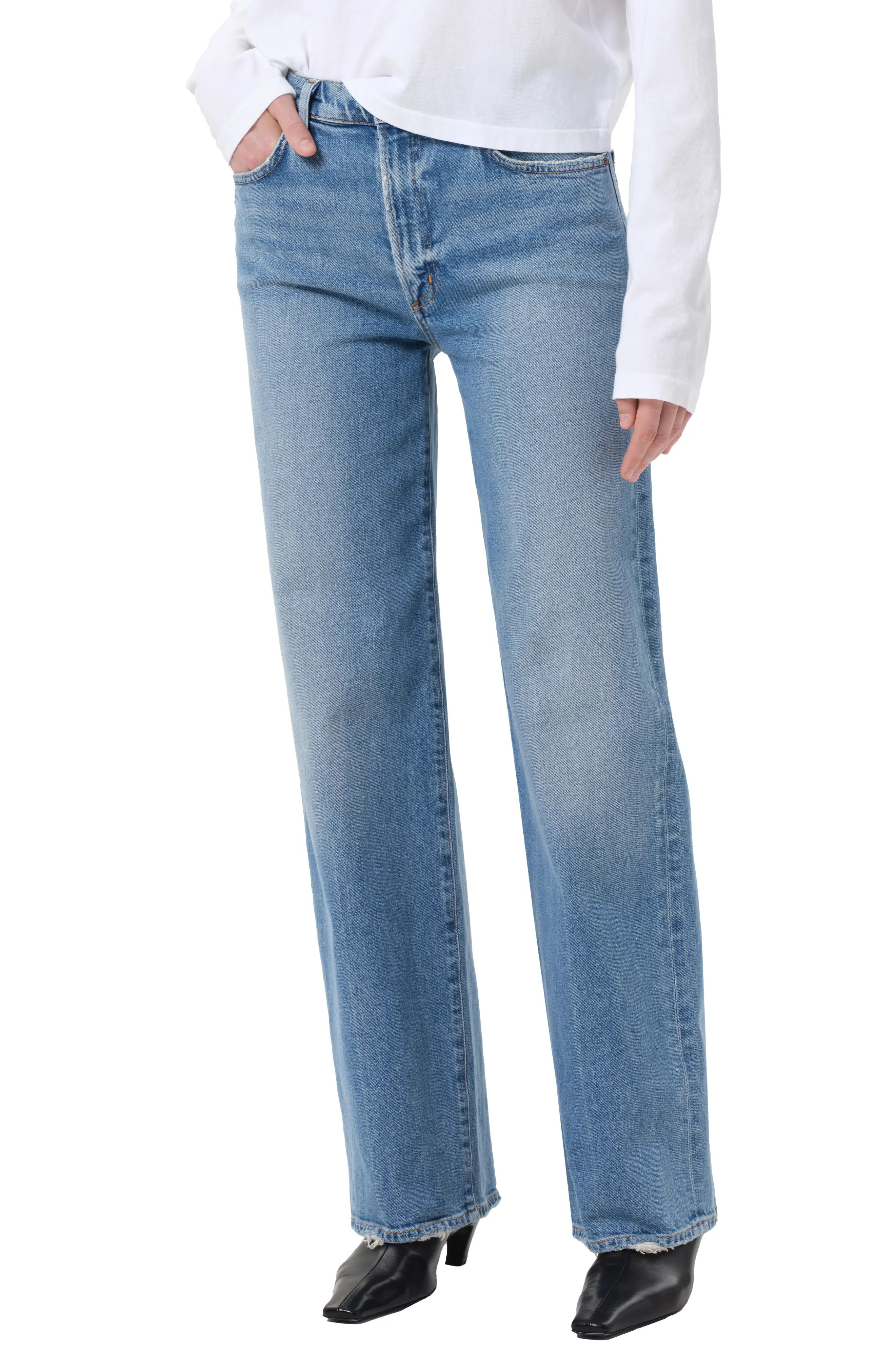 AGOLDE Harper Relaxed Straight Leg Jeans in Forum at Nordstrom, Size 28 | Nordstrom