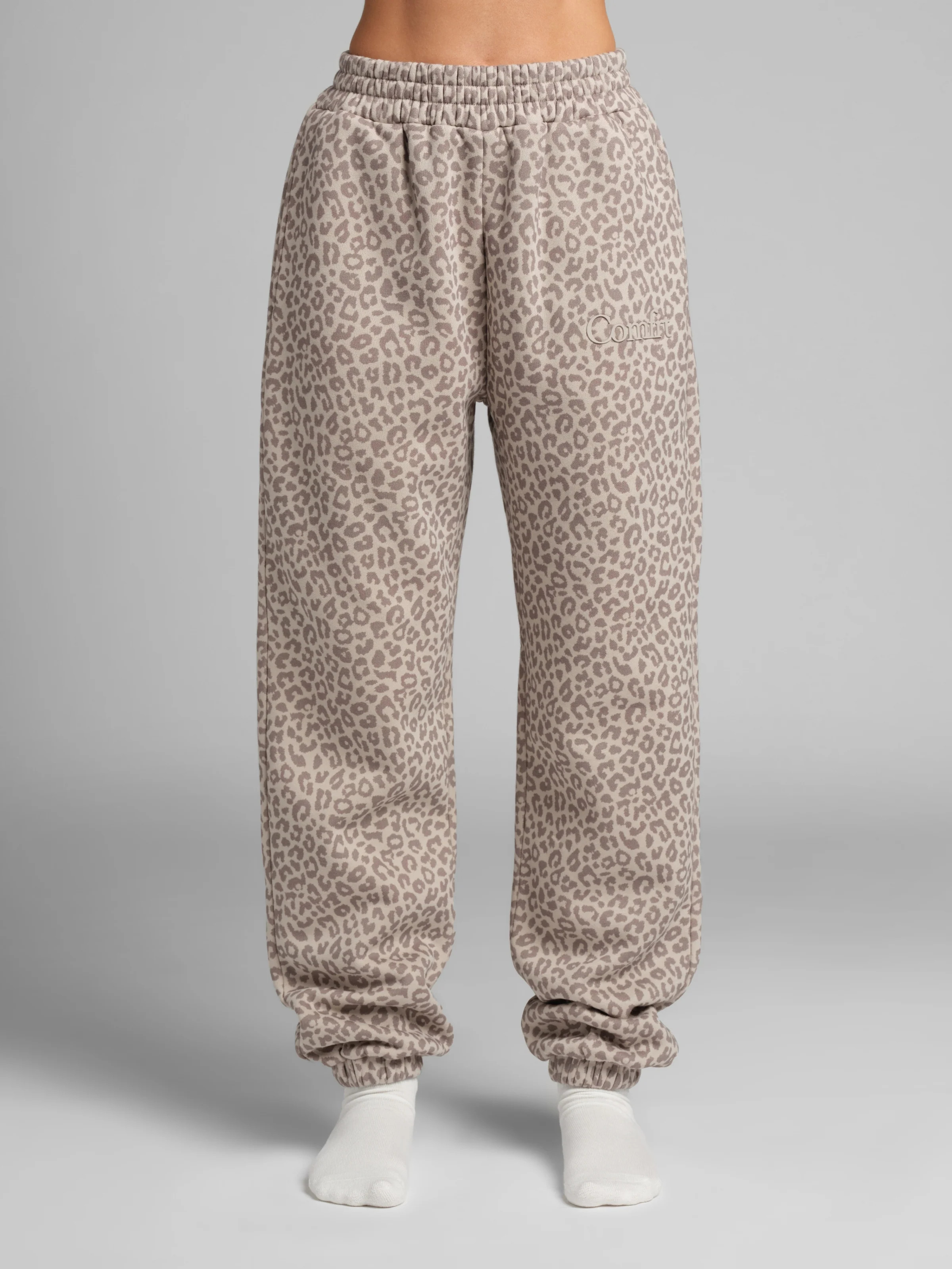 Comfrt Minimalist Sweatpants | Desert Leopard | Oversized | L | Large | Comfrt