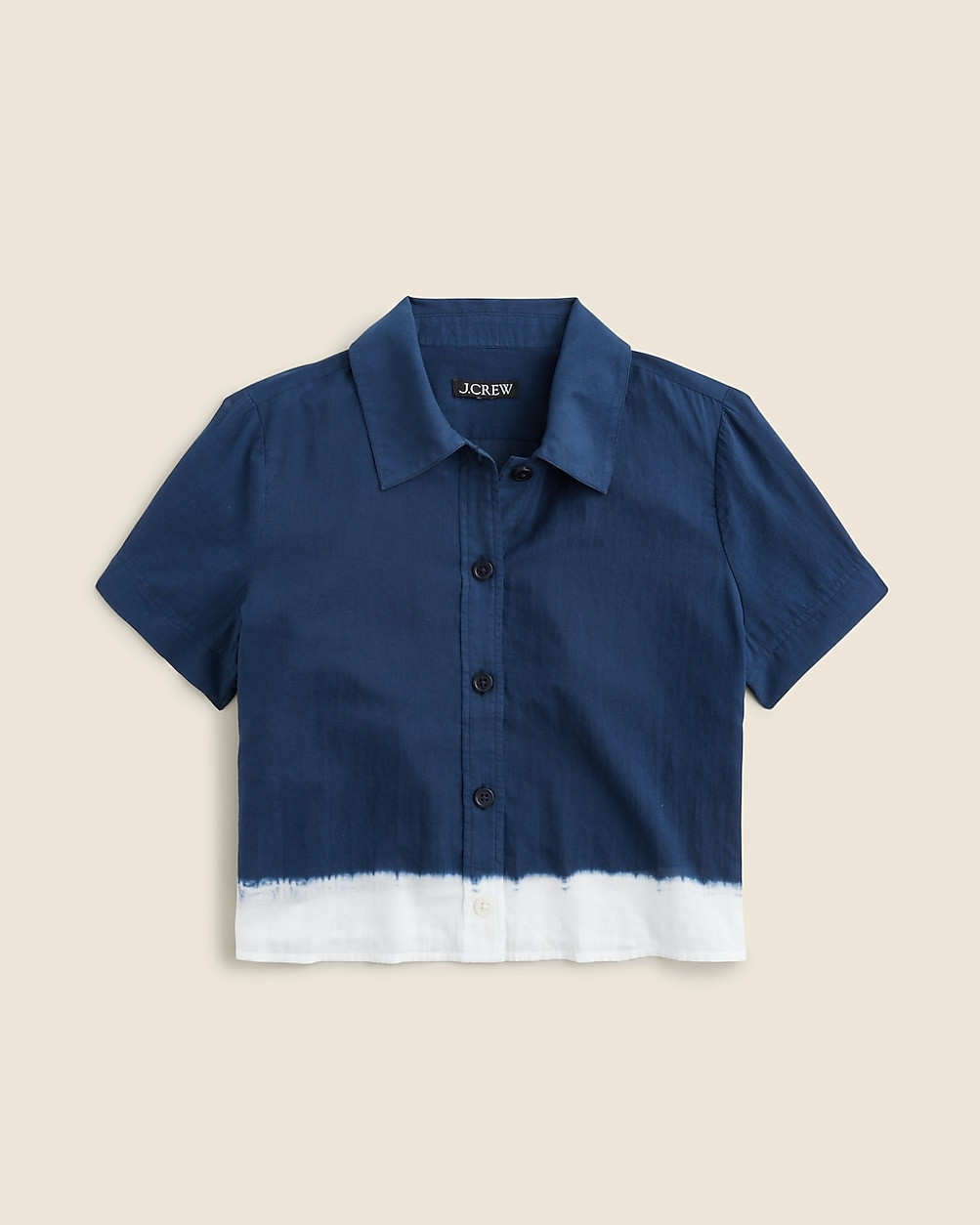 Dip-dyed gamine shirt in cotton voile | J. Crew US