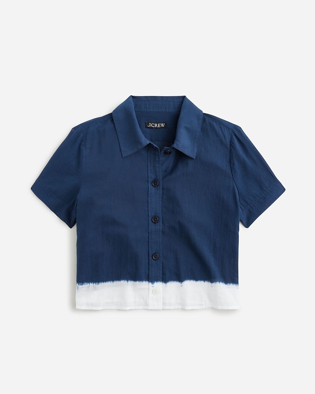Dip-dyed gamine shirt in cotton voile | J.Crew US