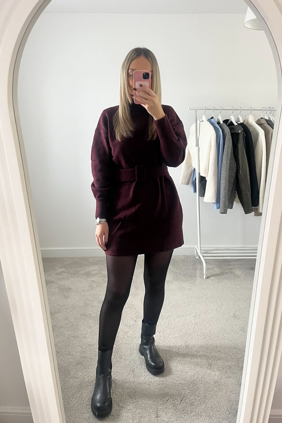 I am just in love with this burgundy knitted dress it’s perfect for autumn 🍇☕️🍂 

#LTKautumn #LTKuk #FashionMonth