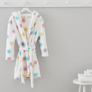 Rainbow Dot Cozy Recycled Sherpa Robe | Pottery Barn Teen | Pottery Barn (US)