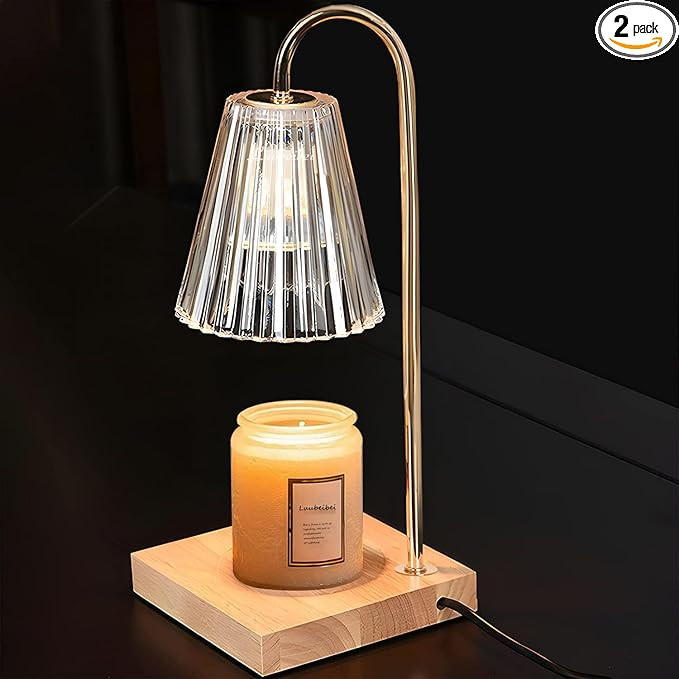 Luubeibei Candle Warmer Lamp, Dimmable Candle Lamp Warmer with Atuo Timer, Vintage Wax Melt Warme... | Amazon (US)