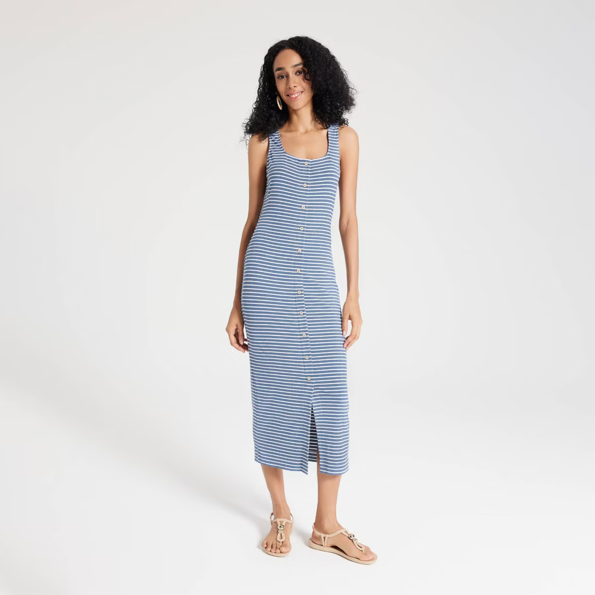 Women's Button-Down Midi Sundress - Universal Thread™ | Target